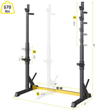 Load image into Gallery viewer, Adjustable squat stands