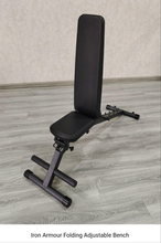 Load image into Gallery viewer, IRON ARMOUR FOLDING ADJUSTABLE BENCH