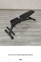 Load image into Gallery viewer, IRON ARMOUR FOLDING ADJUSTABLE BENCH