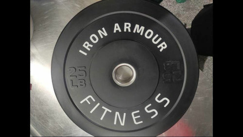 Iron Armour Bumper Plate Set with Olympic bar