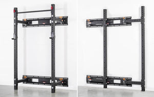 Folding wall rack