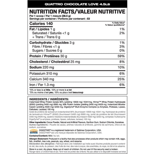 4lbs Magnum Quattro Isolate Protein